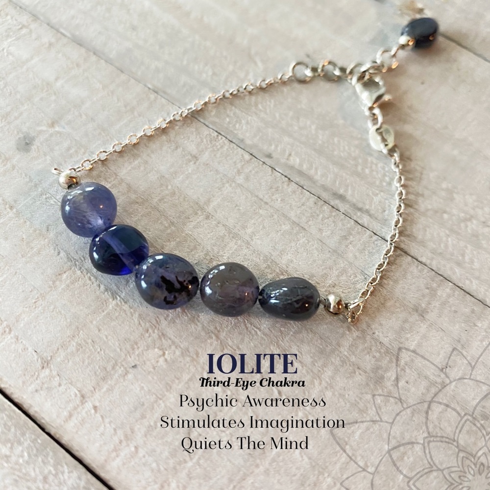 Sterling silver Iolite Bracelet
